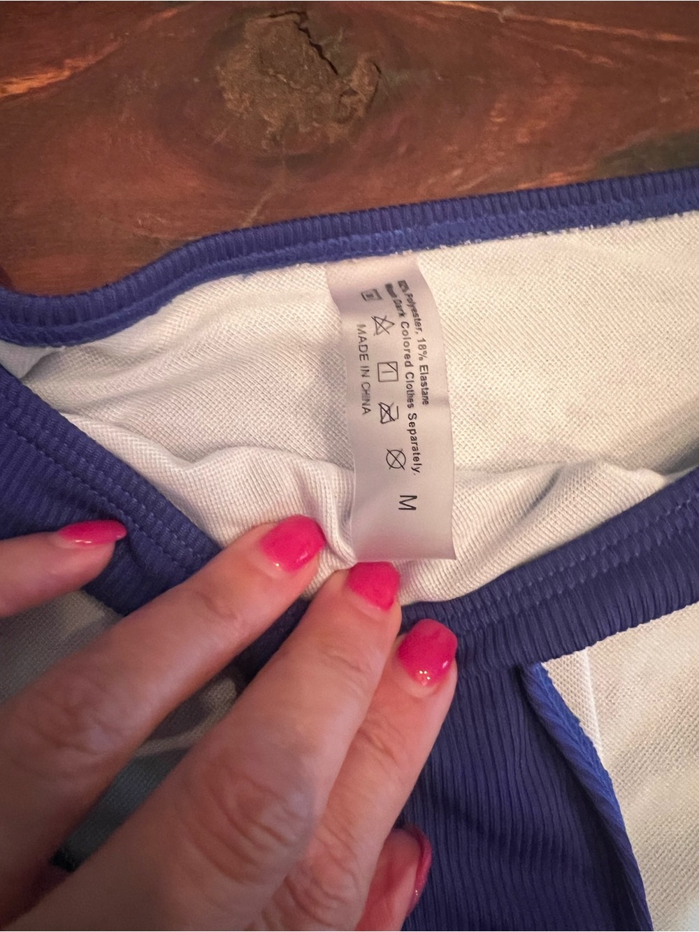 Blue Strapless Ruched Bikini Set - Picture 3 of 3